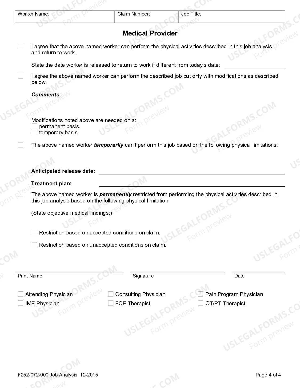 Preview Job Analysis