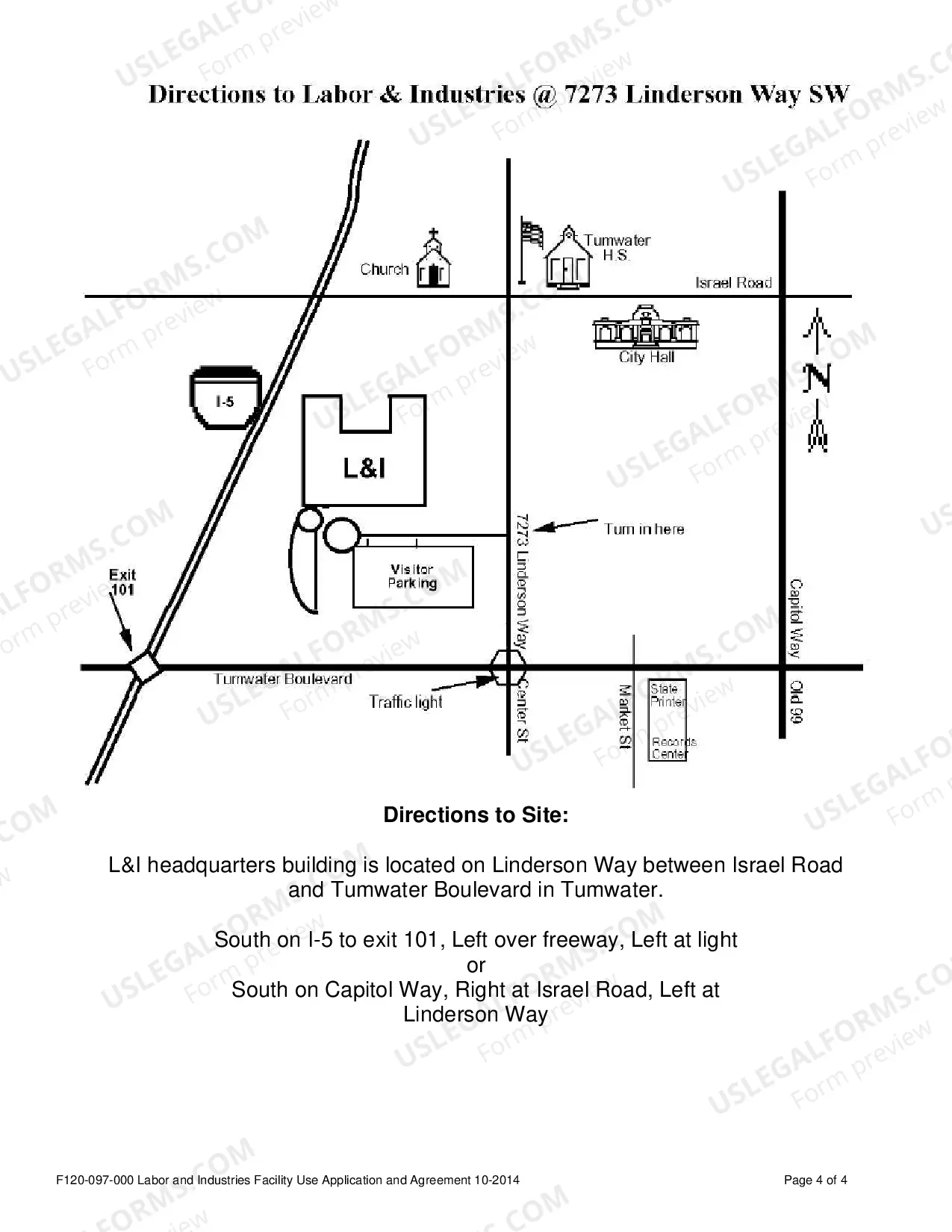 Preview Labor and Industries Facility Use Application and Agreement for Government Agencies