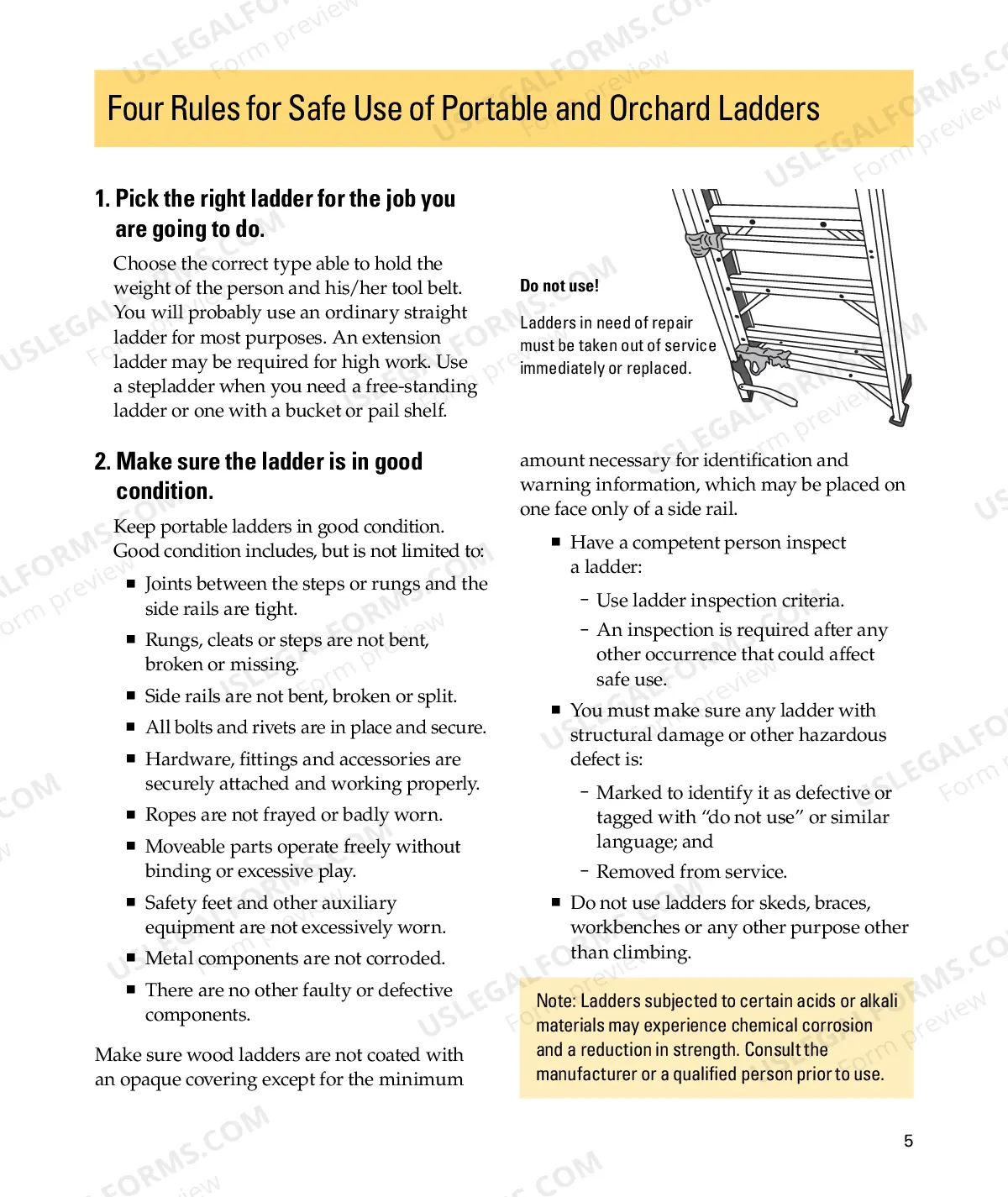 Preview Ladder Safety Guide