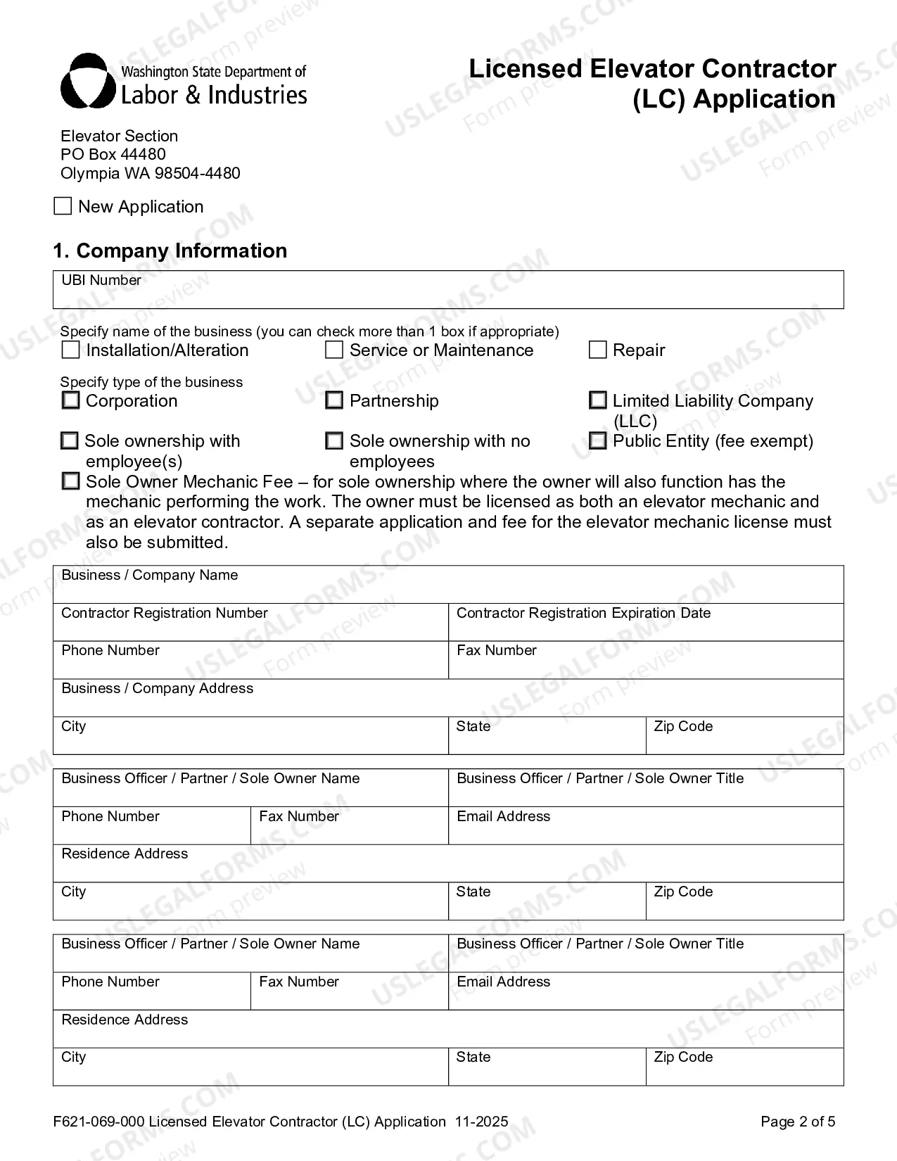 Preview Licensed Elevator Contractor (LC) Operation
