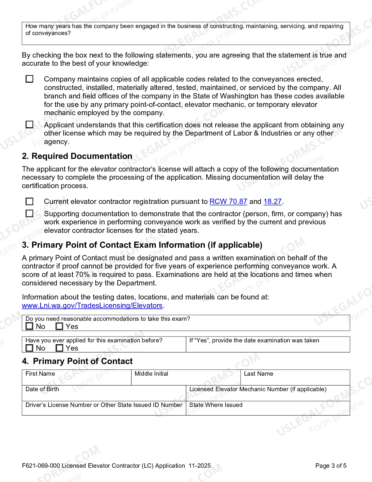Preview Licensed Elevator Contractor (LC) Operation