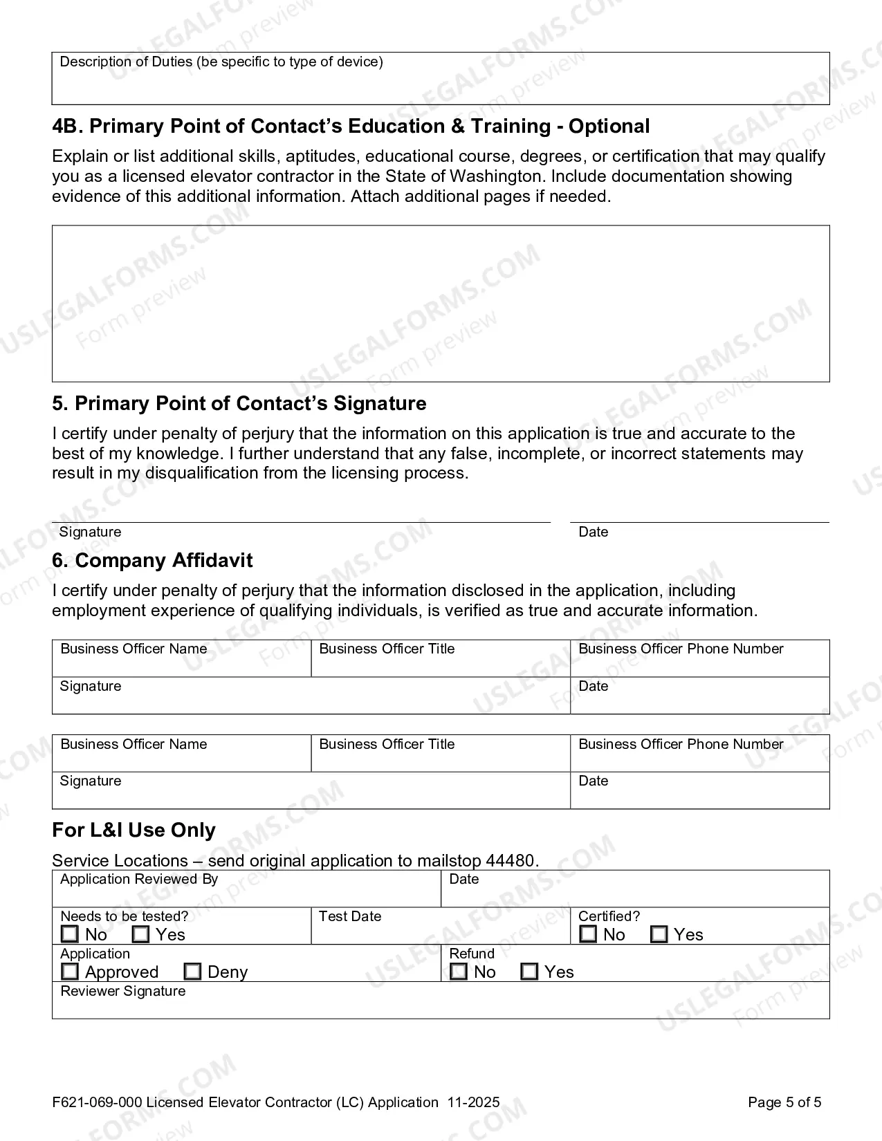 Preview Licensed Elevator Contractor (LC) Operation