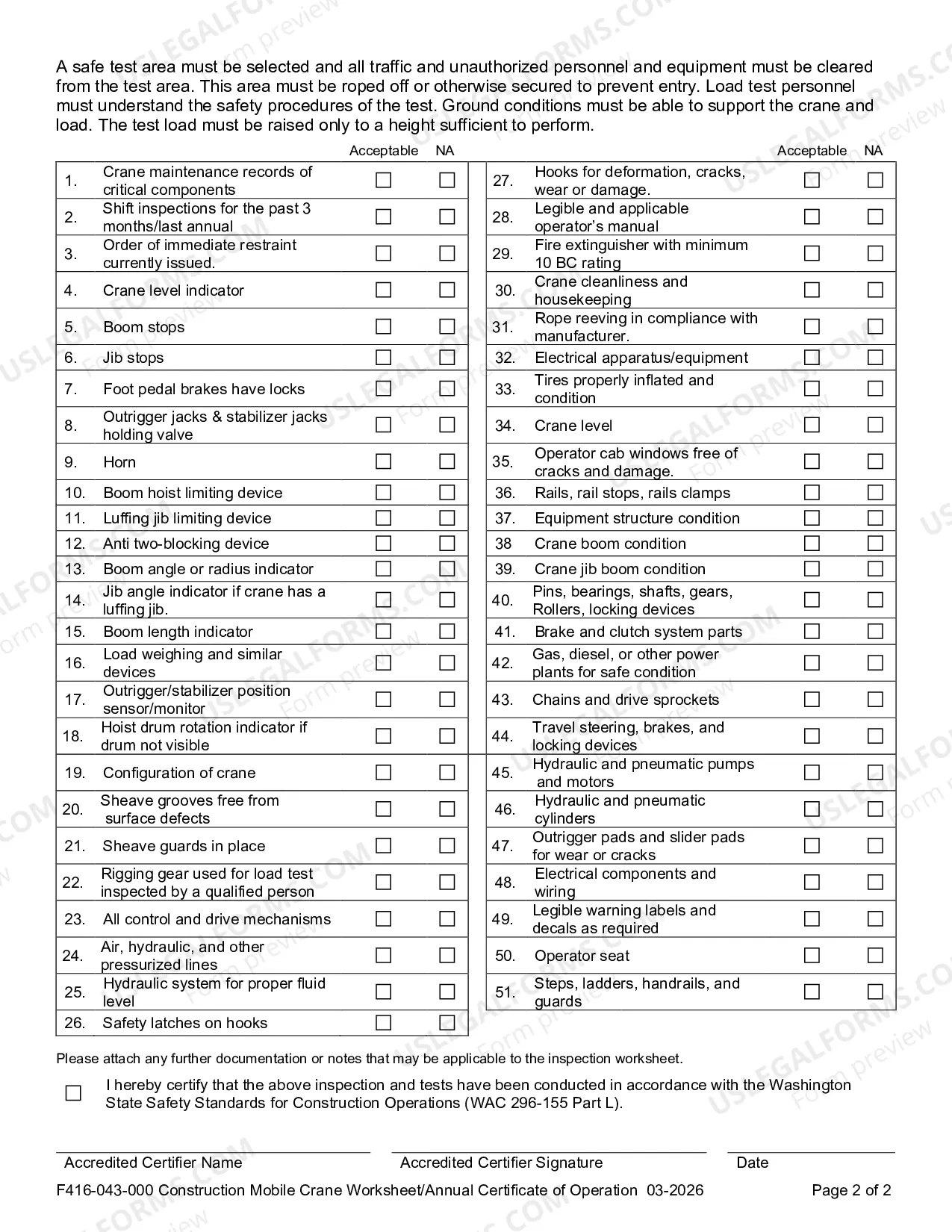 Preview Mobile Cranes/Derricks Worksheet for Construction Industry