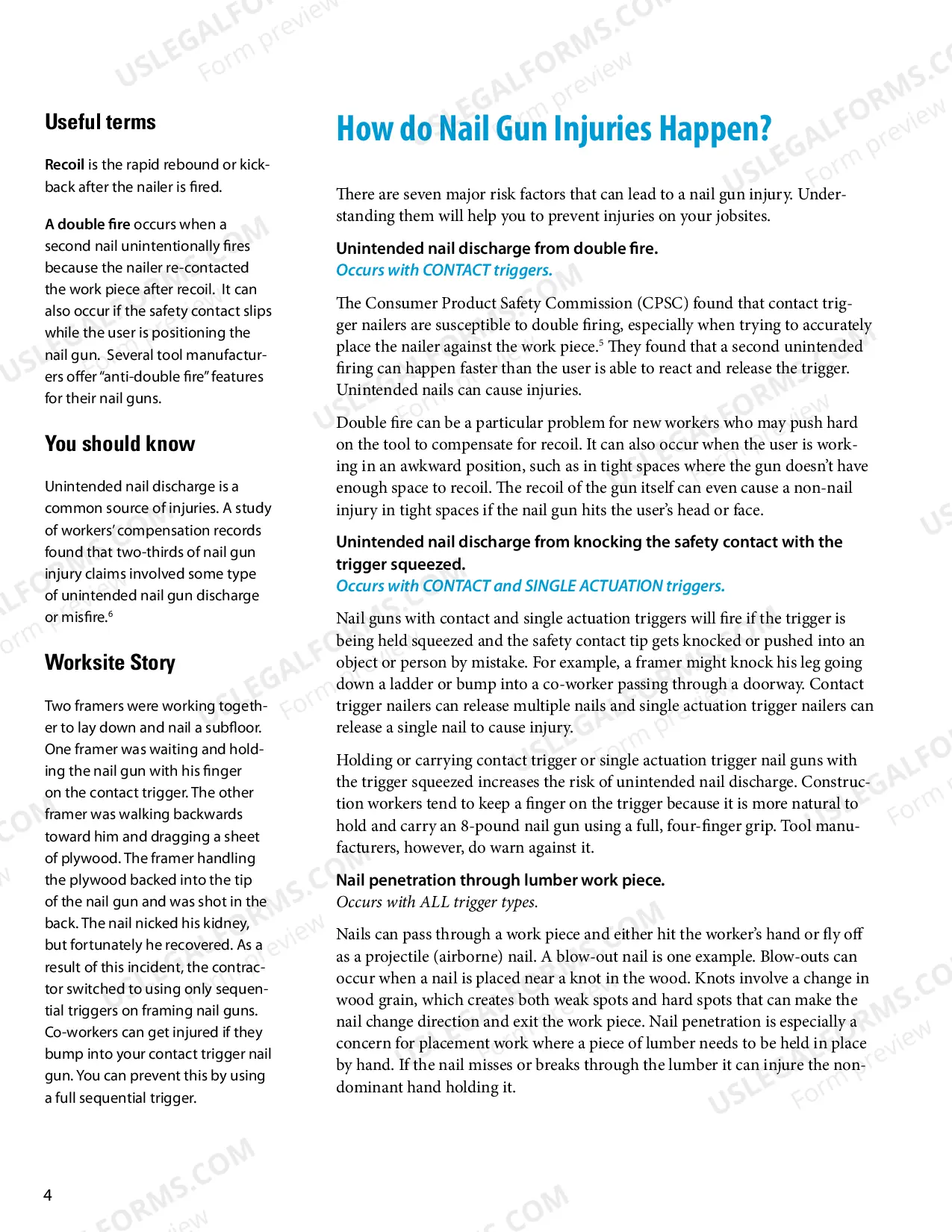 Preview Nail Gun Safety: A Guide for Construction Contractors