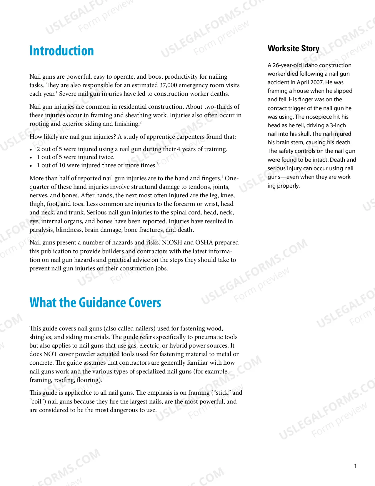 Preview Nail Gun Safety: A Guide for Construction Contractors