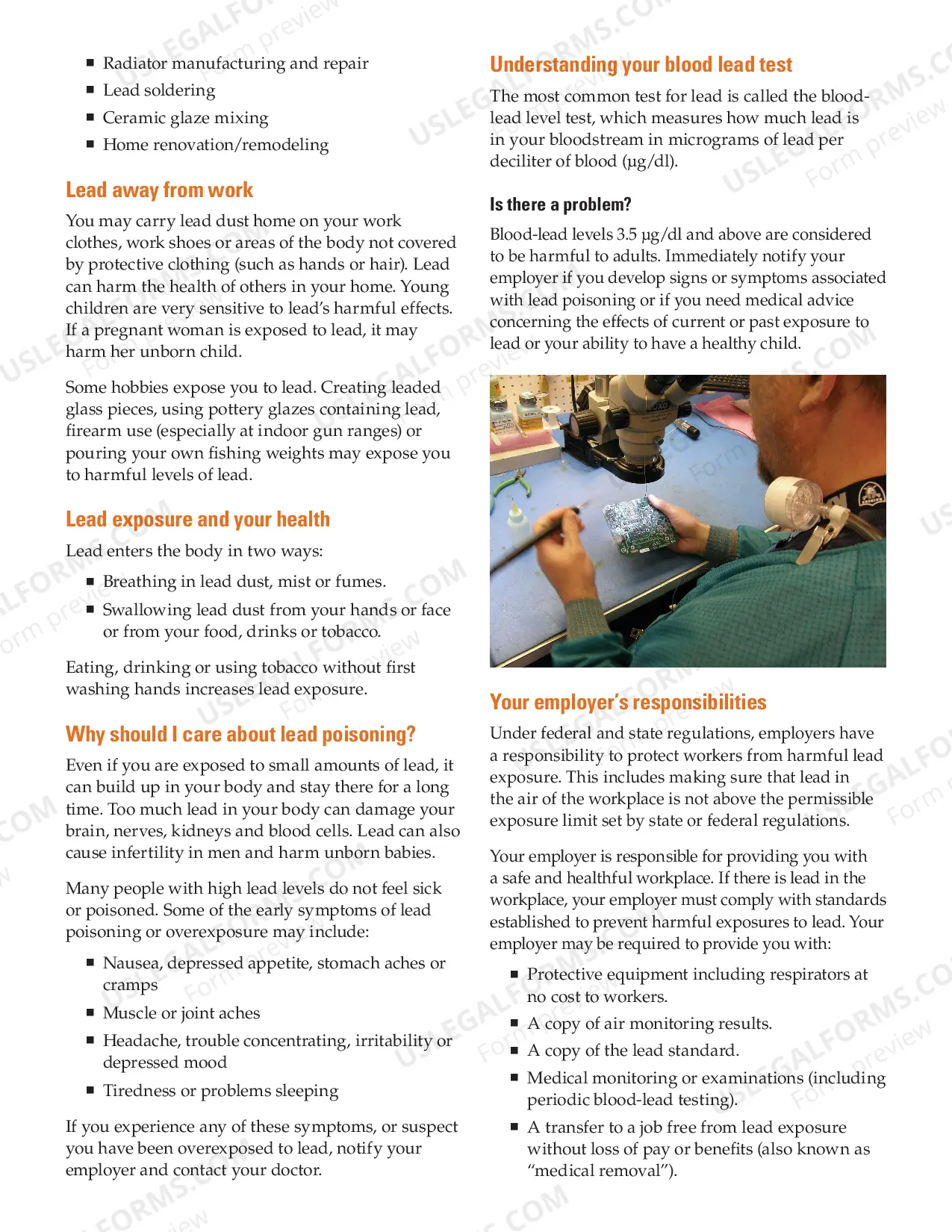 Preview Occupational Lead Exposure: An Alert for Workers