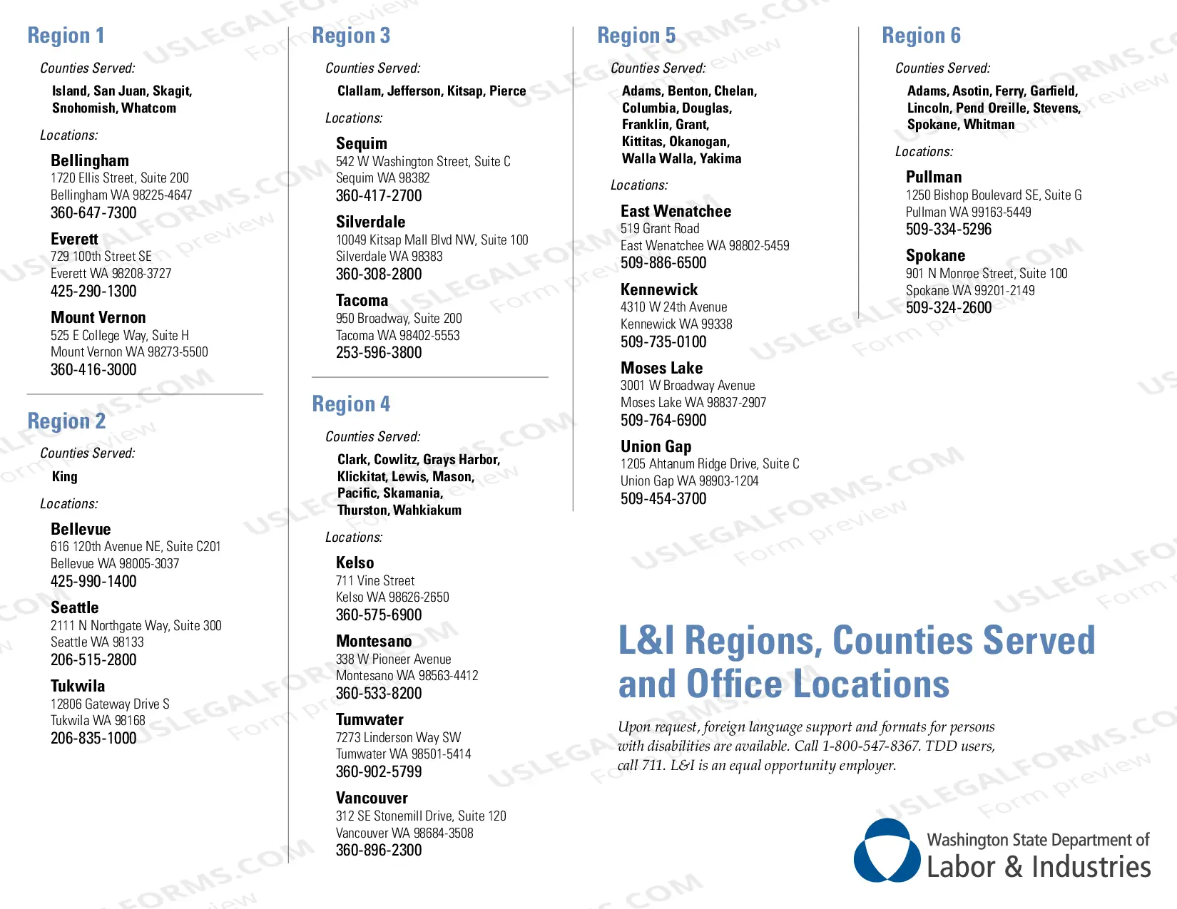 Preview Office Locations Map