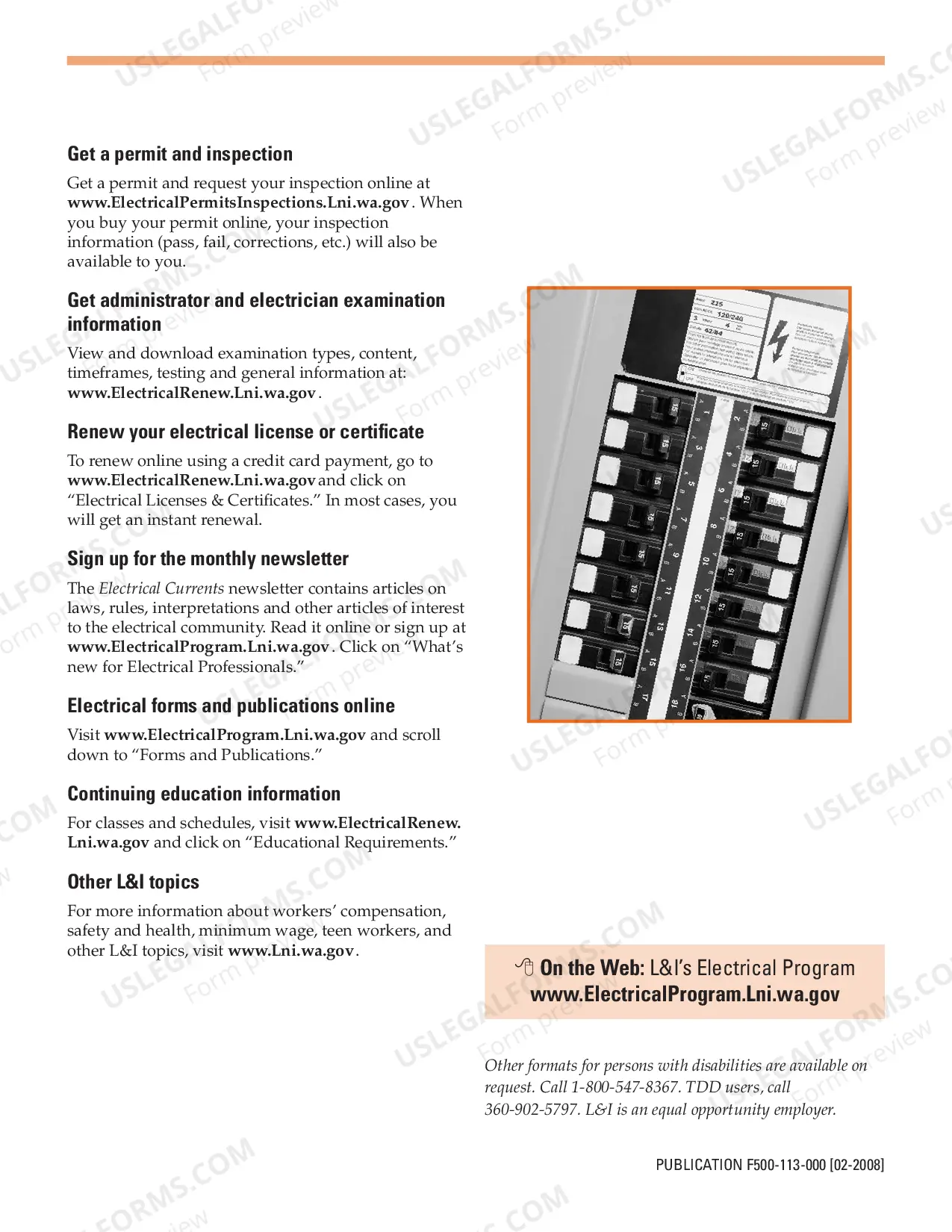 Preview Online Electrical Services: Tools for Property Owners, Contractors and Electricians