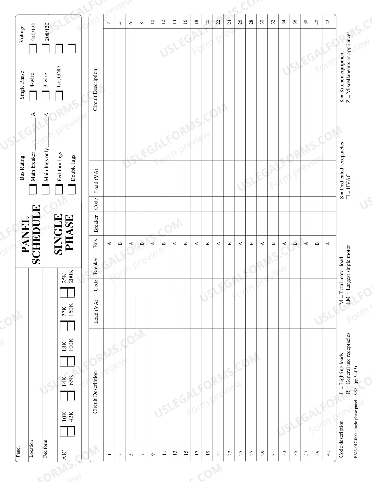 Preview Panel Load Calculations