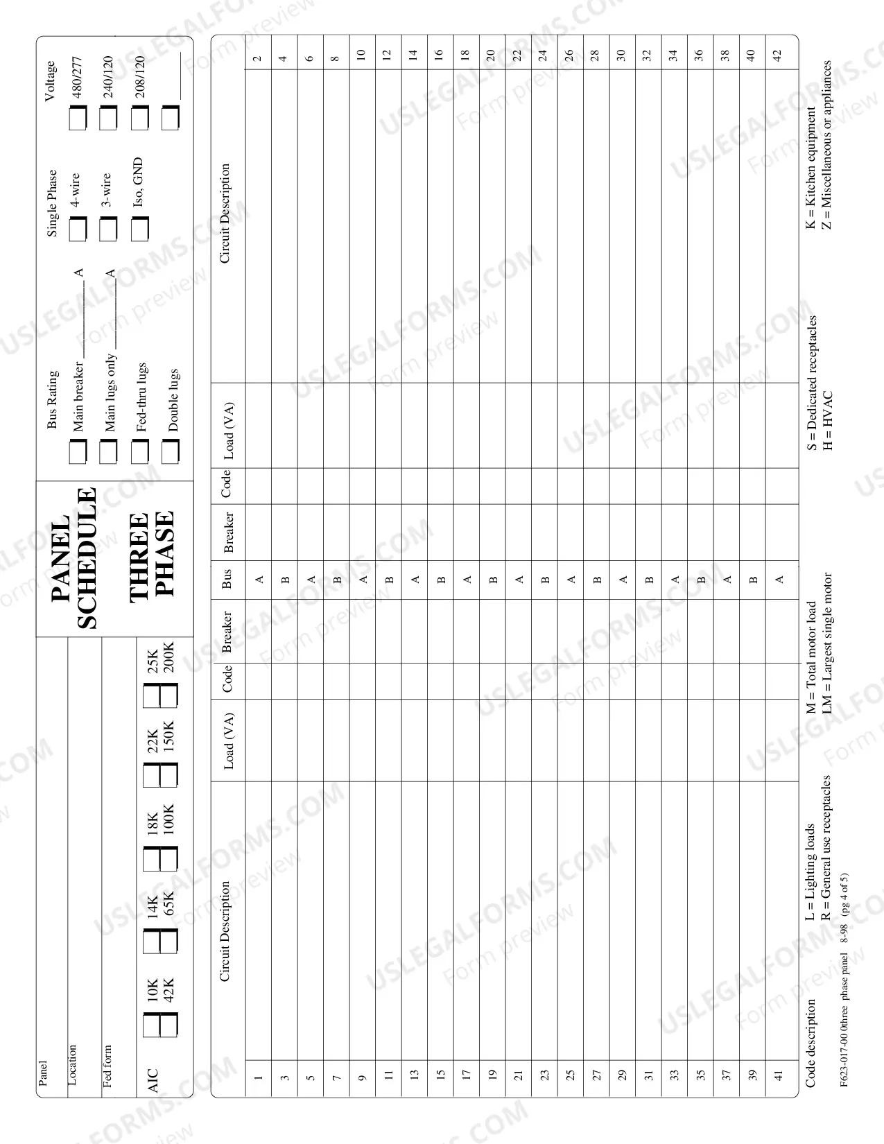 Preview Panel Load Calculations