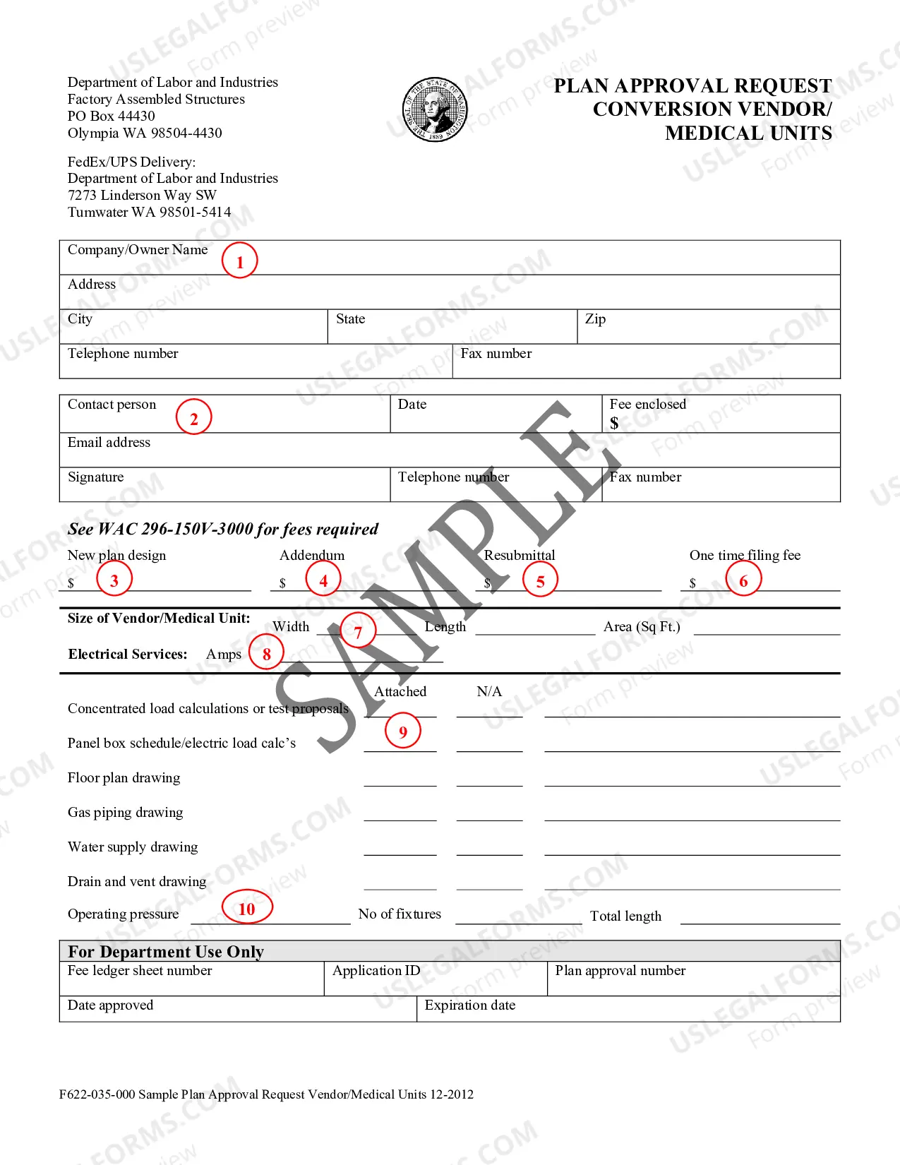 Preview Plan Approval Request - Conversion Vendor / Medical Units