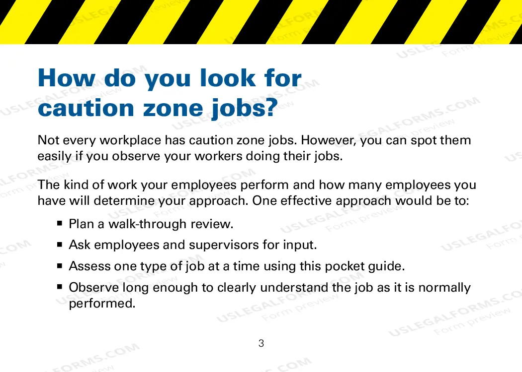 Preview Pocket Guide to Caution Zone Jobs