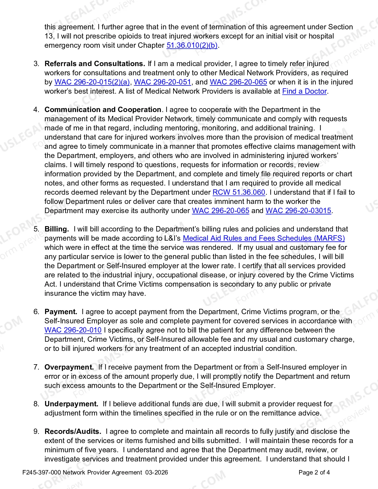 Preview Provider Network Agreement
