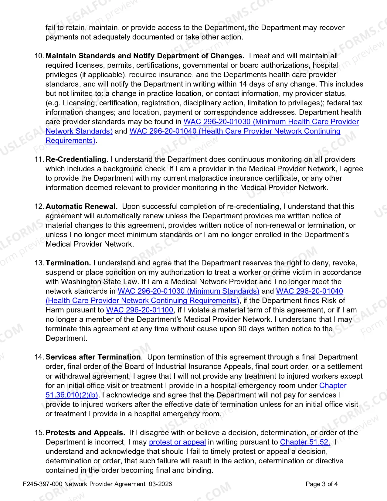 Preview Provider Network Agreement