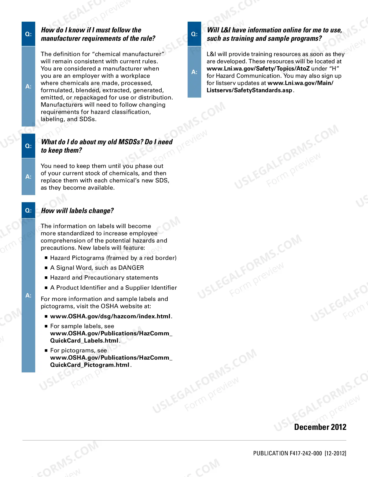 Preview Q&A: Hazard Communication Standard