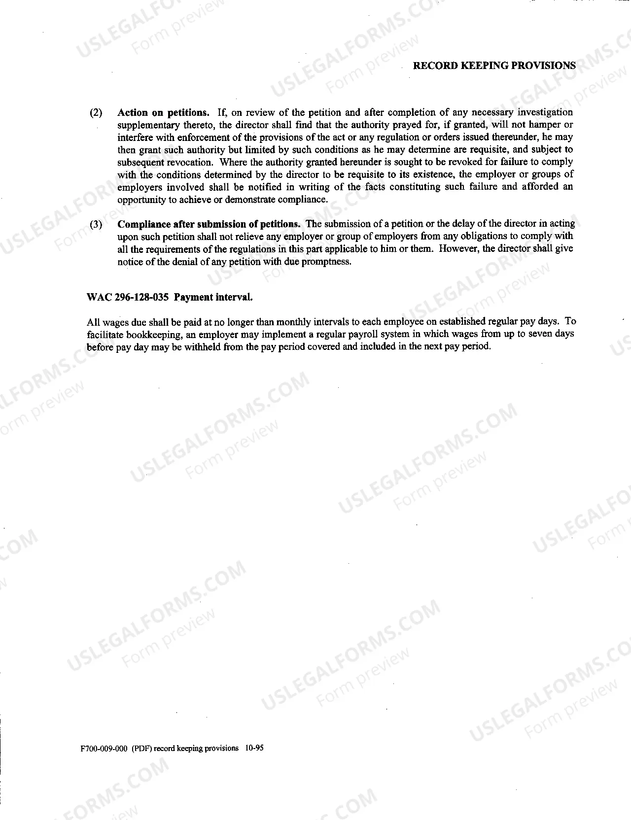 Preview Record Keeping Provisions - Employment Standards