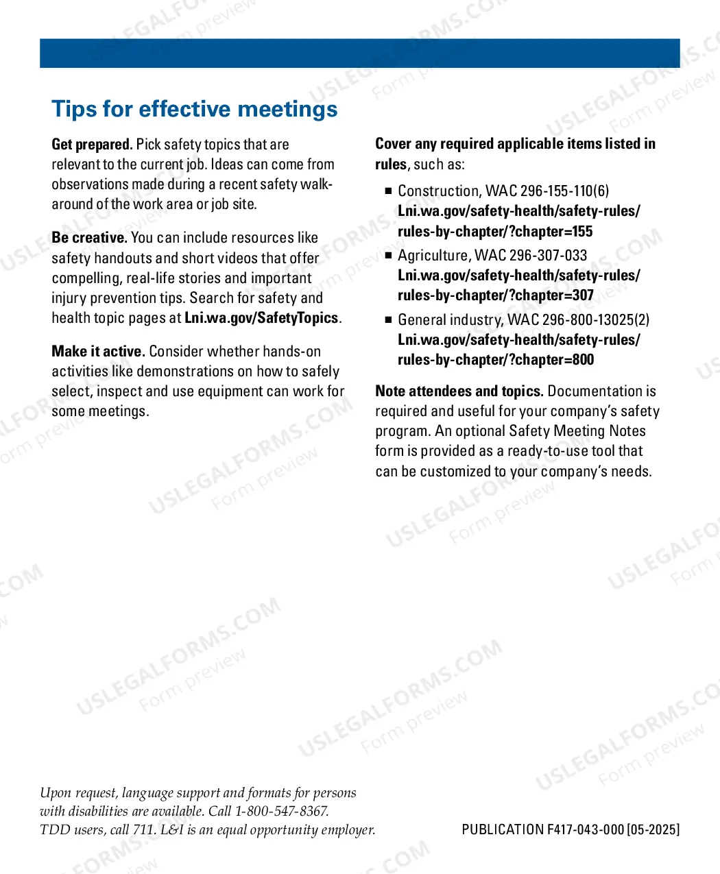 Preview Safety Committees and Meetings