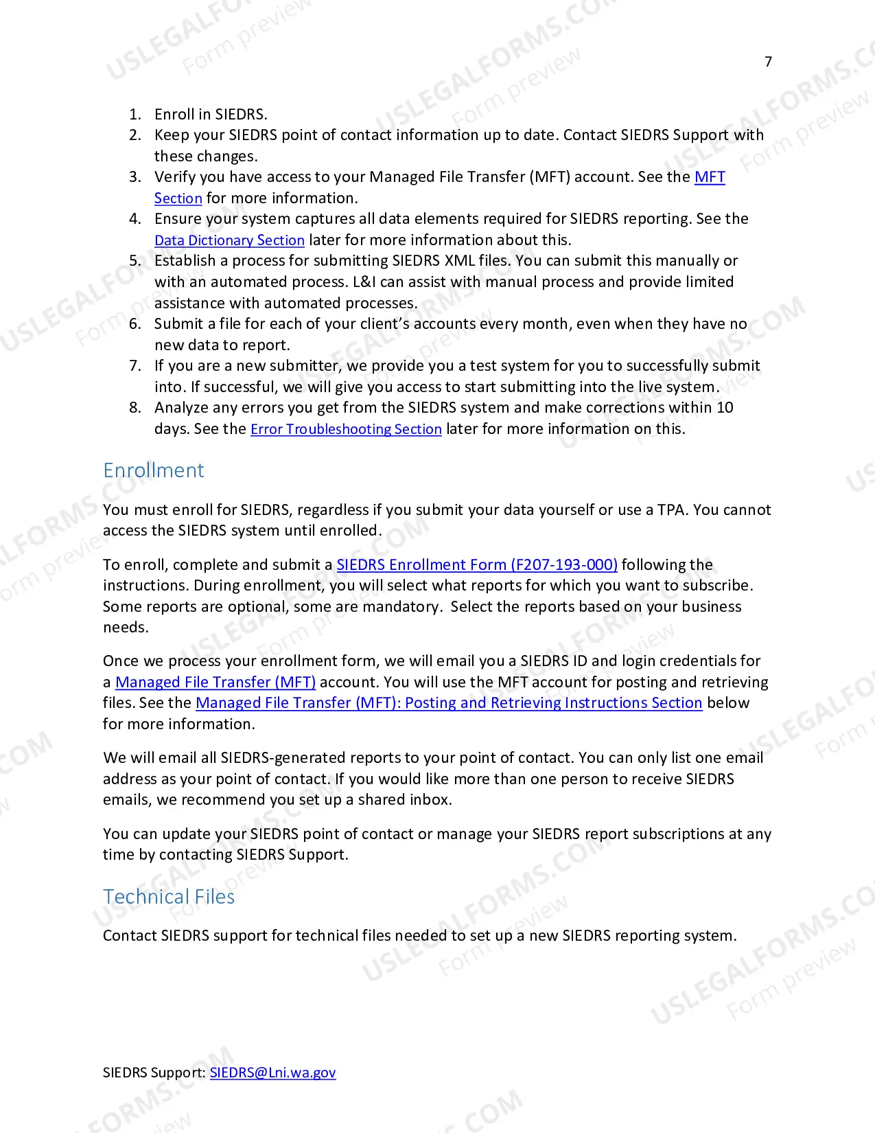 Preview Self-Insurance Electronic Data Reporting System (SIEDRS): Enrollment Package 2.0