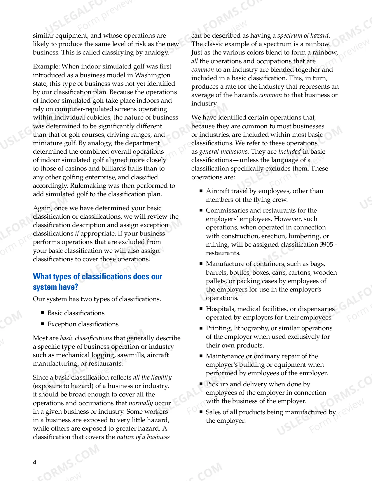 Preview The ABCs of Classifications in Washington