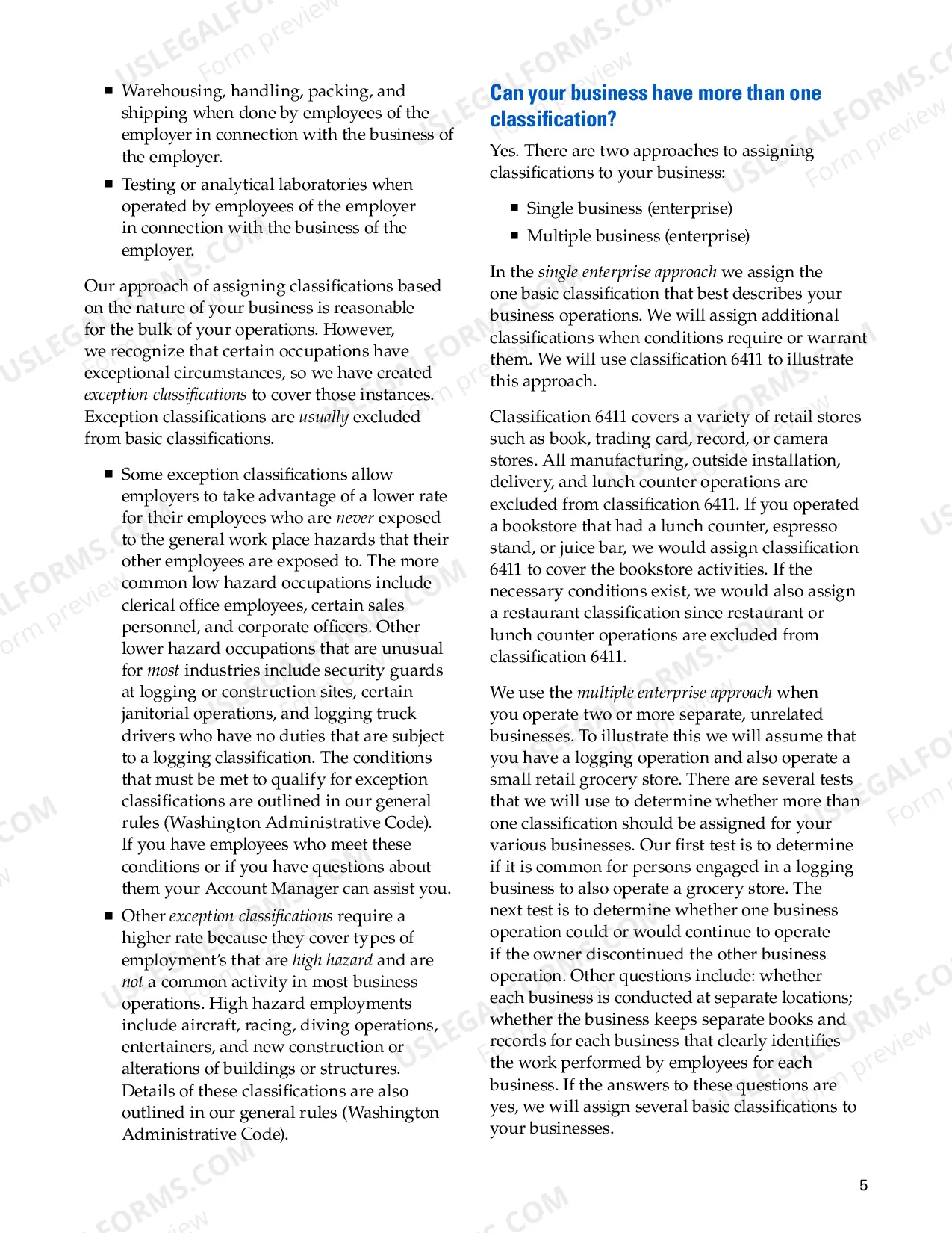 Preview The ABCs of Classifications in Washington