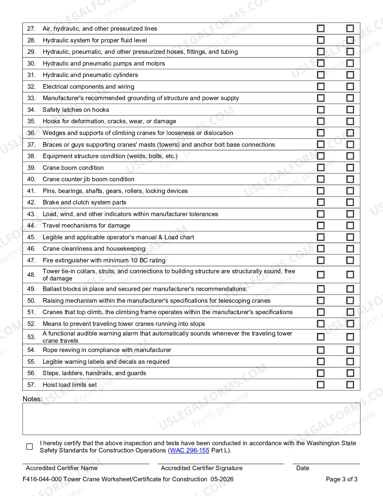 Preview Tower Crane Worksheet for Construction Industry