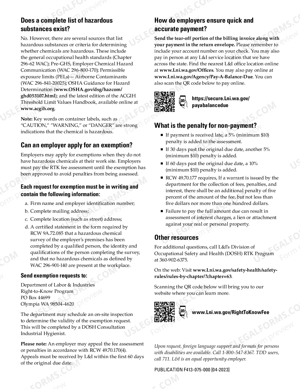 Preview Worker and Community Right-to-Know Program