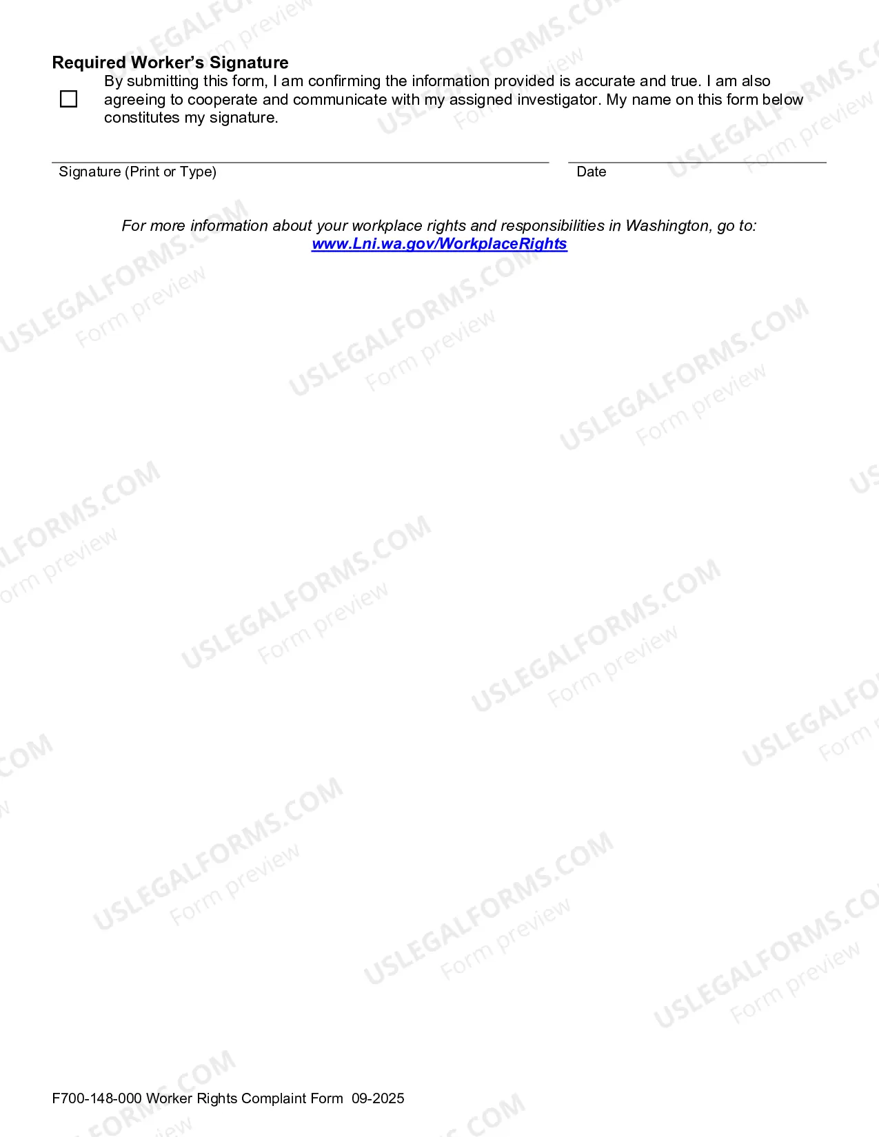 Preview Worker Rights Complaint Form