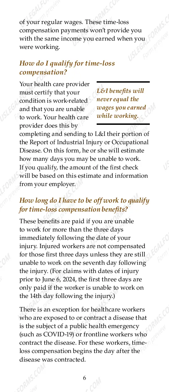 Preview Workers' Compensation Benefits: A Guide for Injured Workers