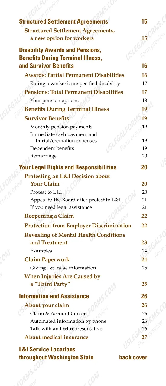 Preview Workers' Compensation Benefits: A Guide for Injured Workers