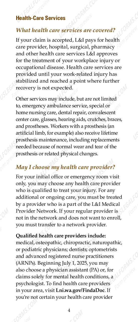 Preview Workers' Compensation Benefits: A Guide for Injured Workers