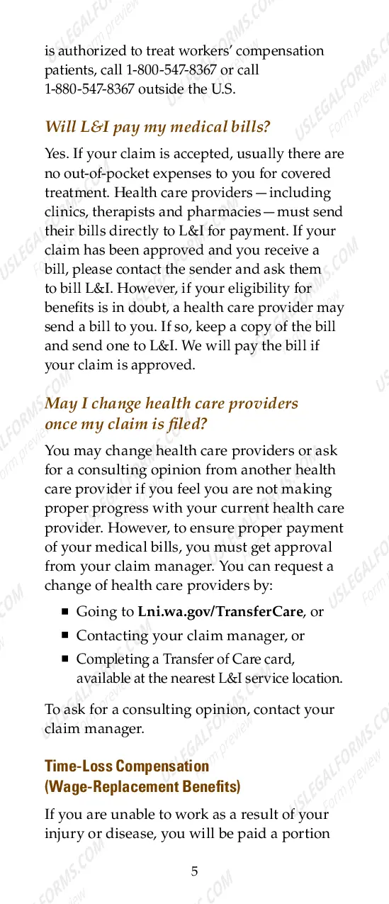 Preview Workers' Compensation Benefits: A Guide for Injured Workers