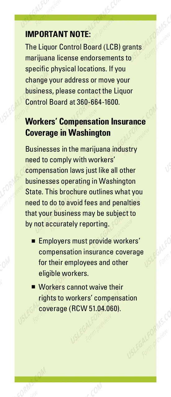 Preview Workers' Compensation Requirements for the Marijuana Industry