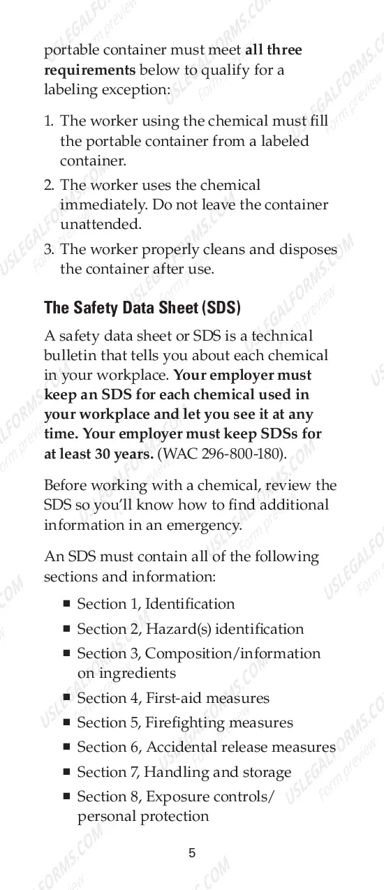 Preview Workers' Guide to Hazardous Chemicals