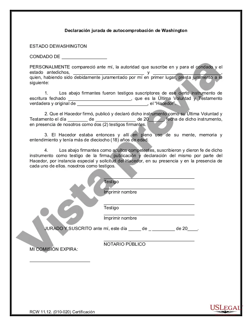 Preview Último testamento legal y formulario de testamento con todos los bienes en fideicomiso llamado testamento invertido