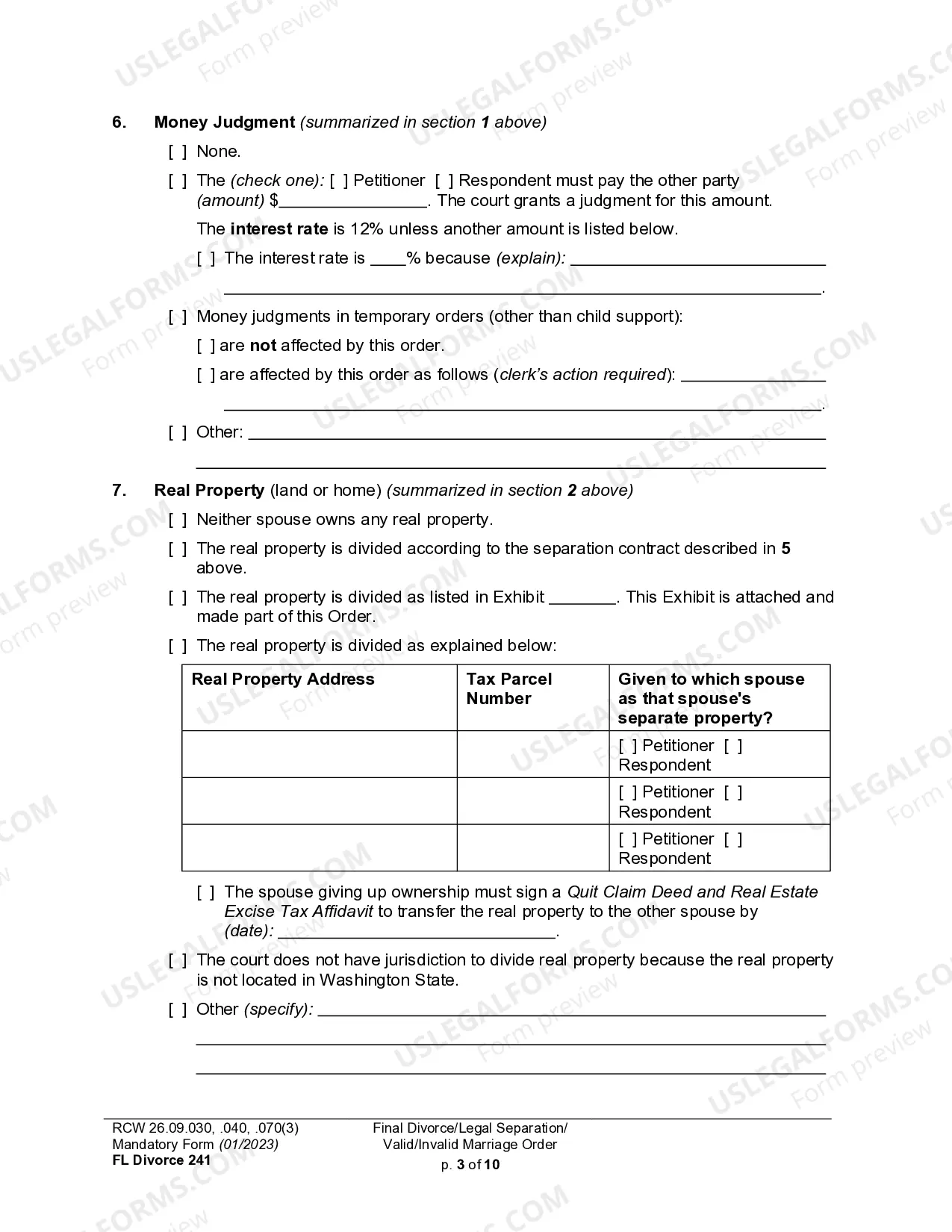 Preview Decree of Dissolution - With or Without Children