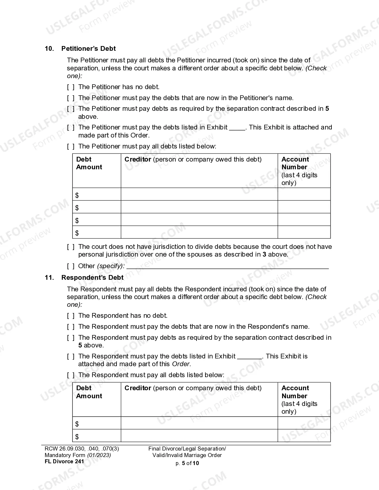 Preview Decree of Dissolution - With or Without Children