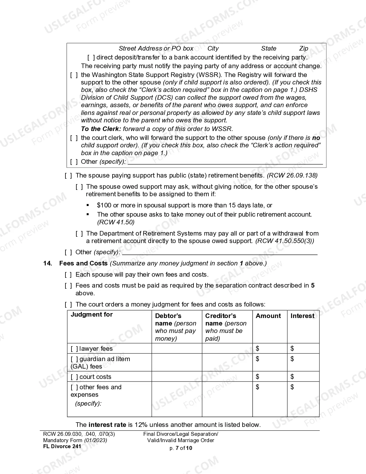 Preview Decree of Dissolution - With or Without Children