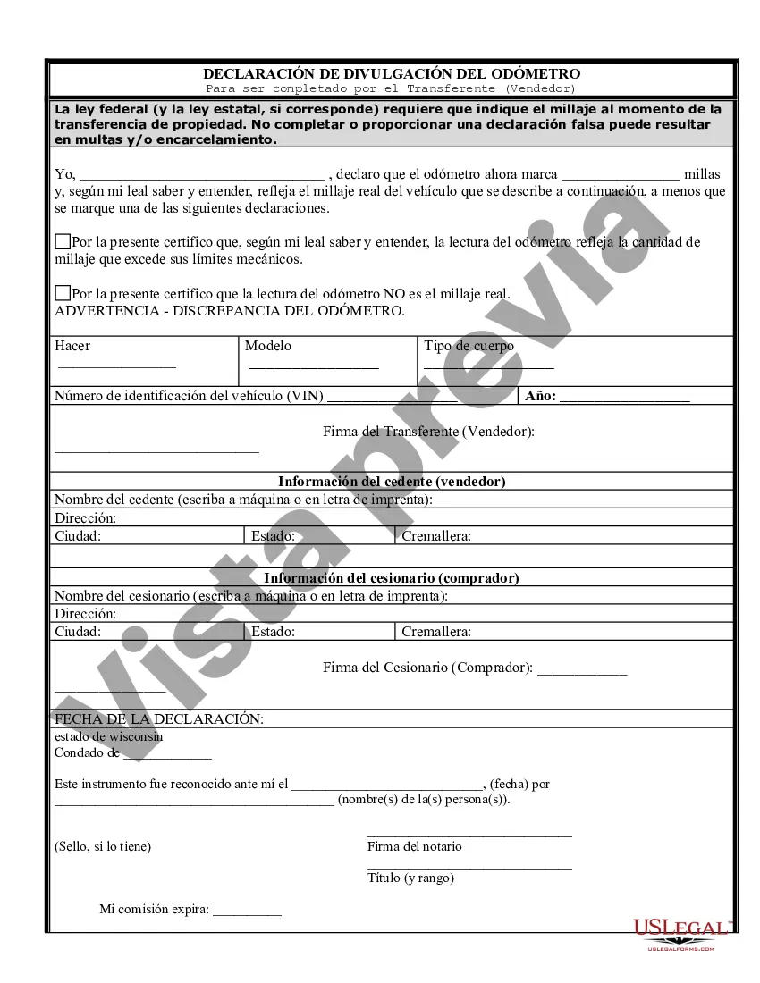 Preview Factura de venta de automóvil y estado de cuenta del odómetro para la venta tal como está