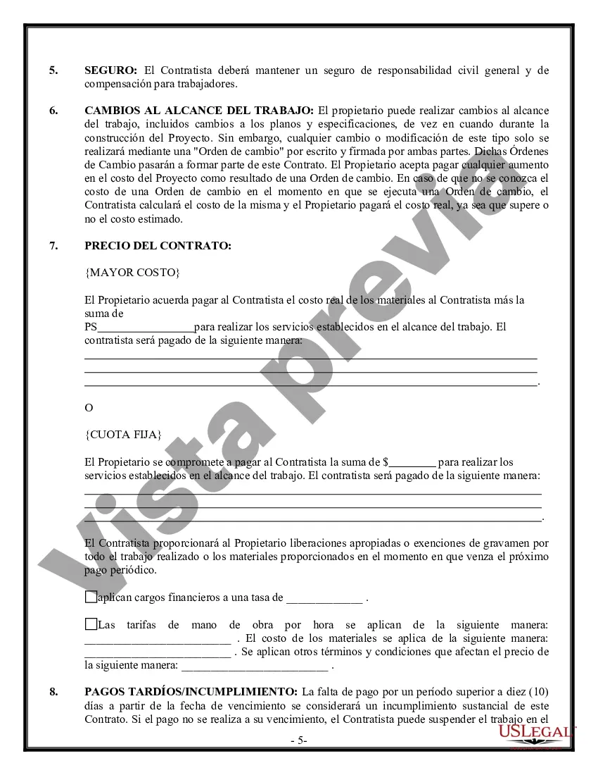 Preview Contrato de carpintero de molduras para contratista