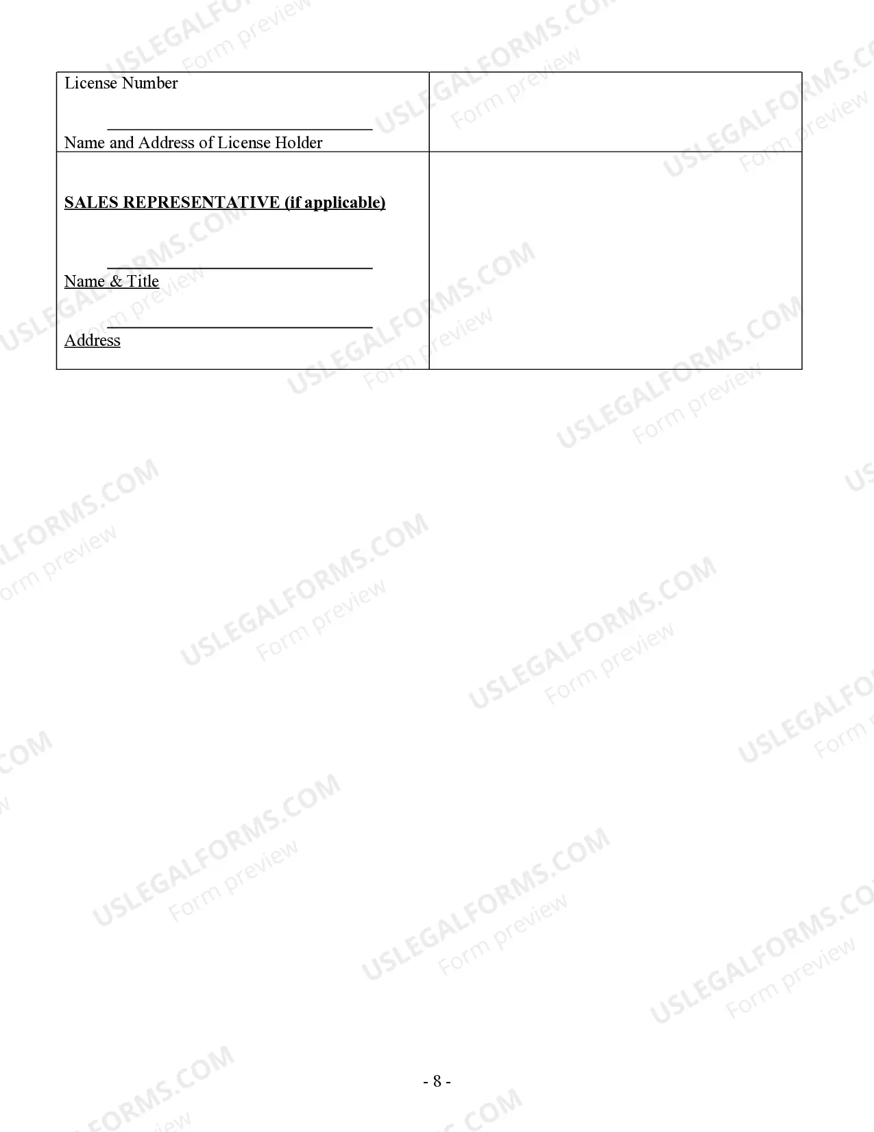Preview Landscape Contract for Contractor