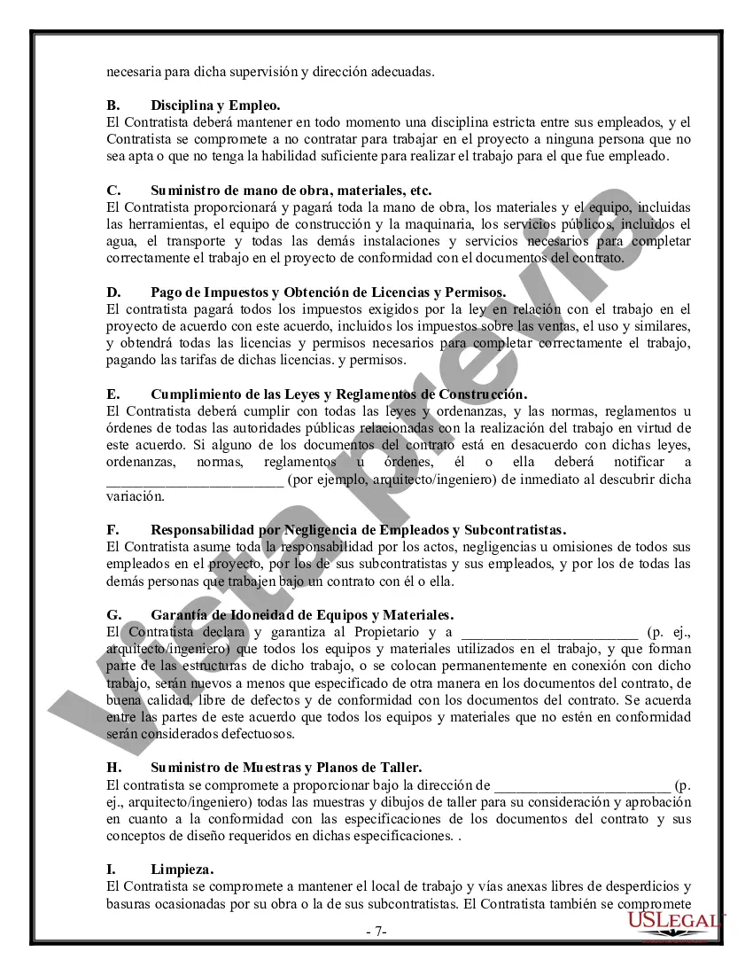 Preview Contrato Comercial para Contratista