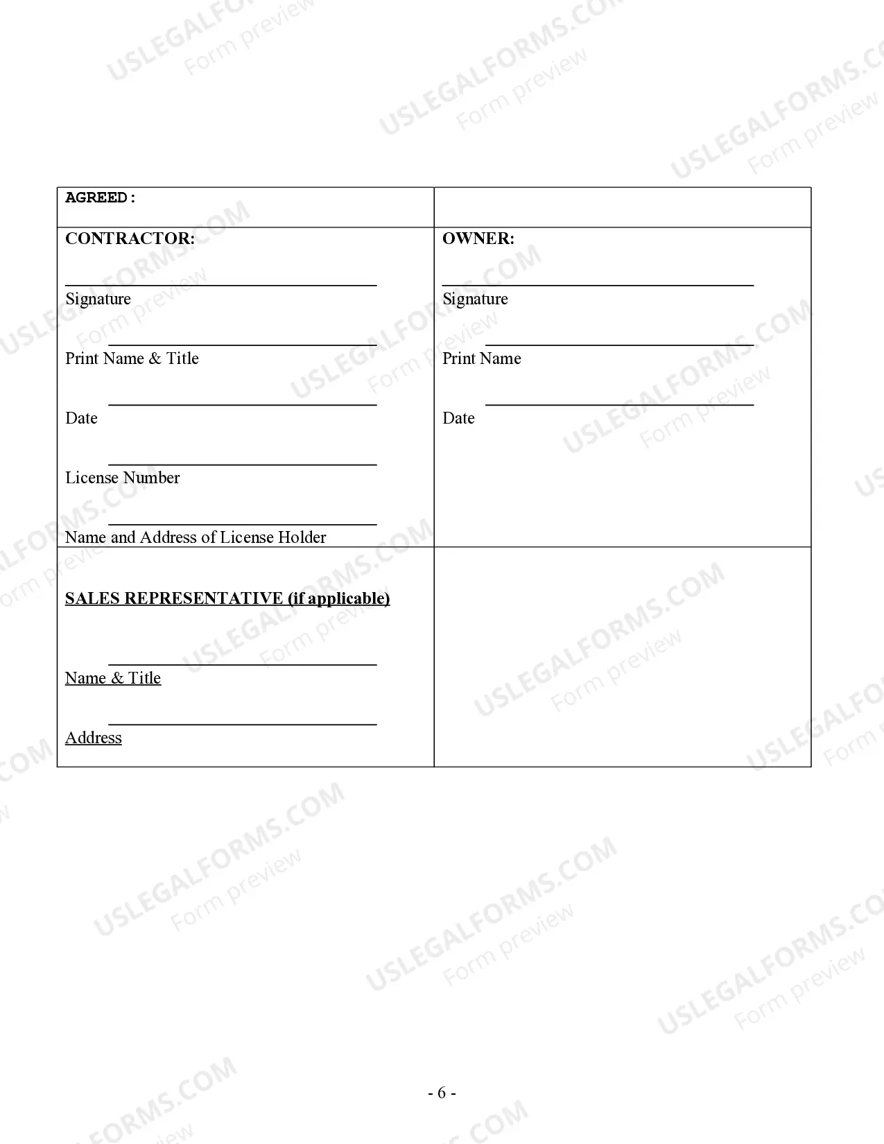 Preview Demolition Contract for Contractor