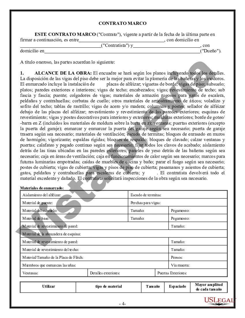 Preview Contrato marco para contratista