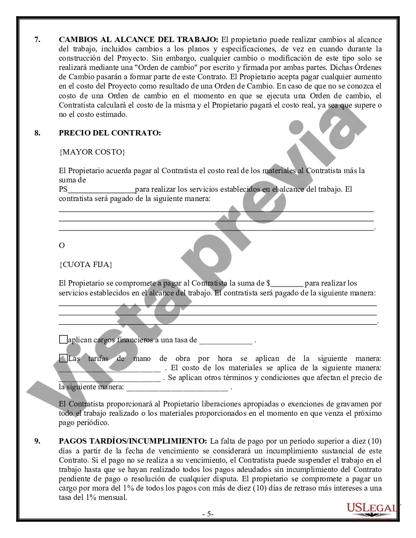 Preview Contrato de Seguridad para Contratista