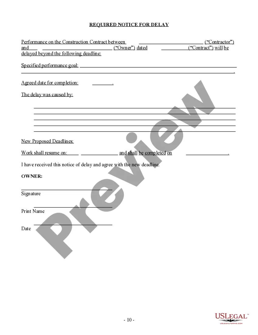 Preview Paving Contract for Contractor