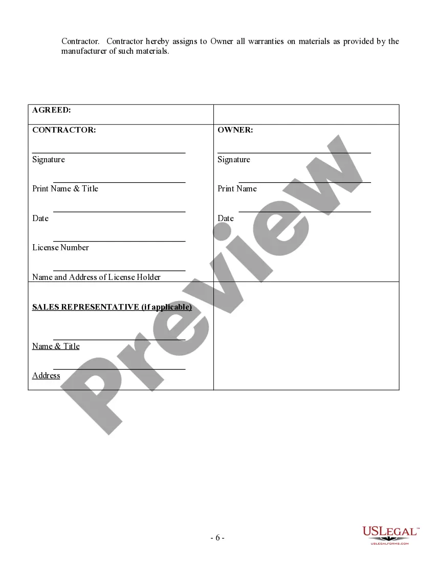 Preview Paving Contract for Contractor