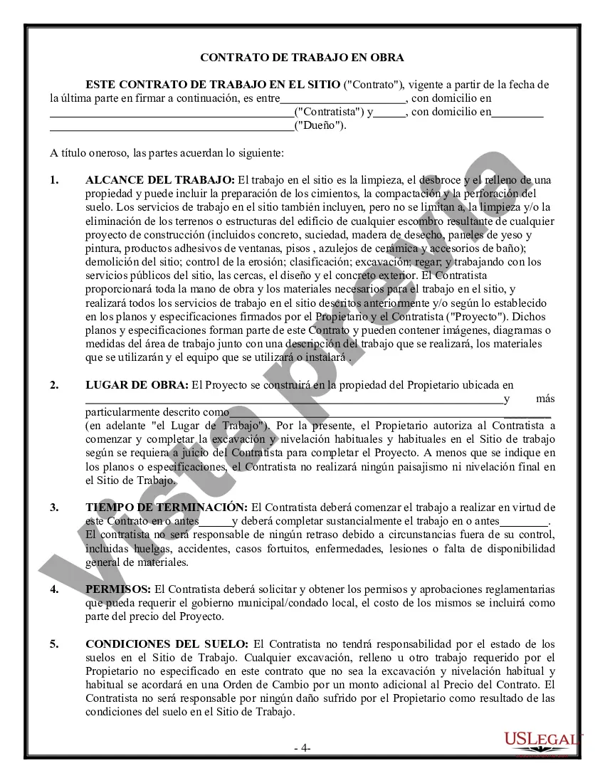 Preview Contrato de trabajo en el sitio para el contratista