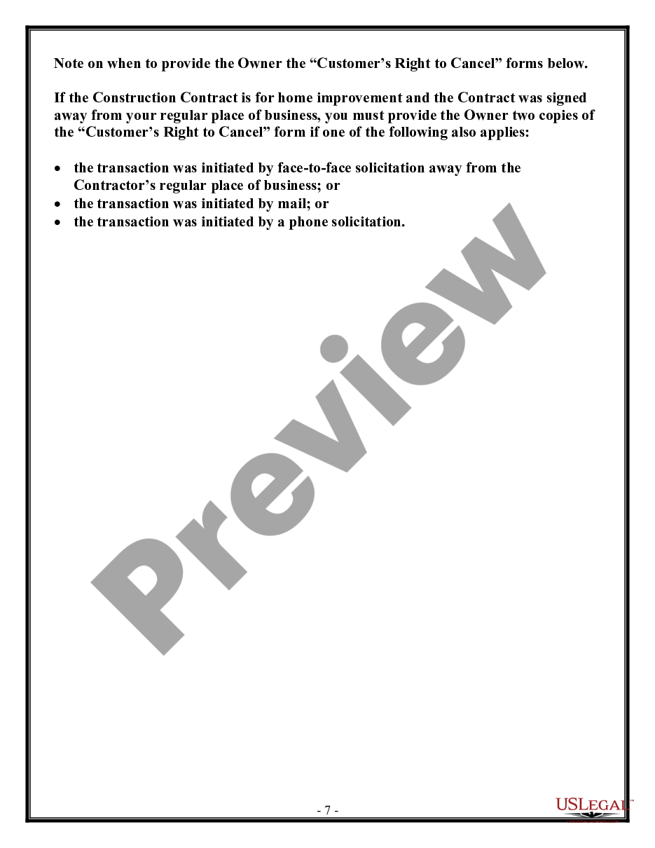 page 6 Refrigeration Contract for Contractor preview