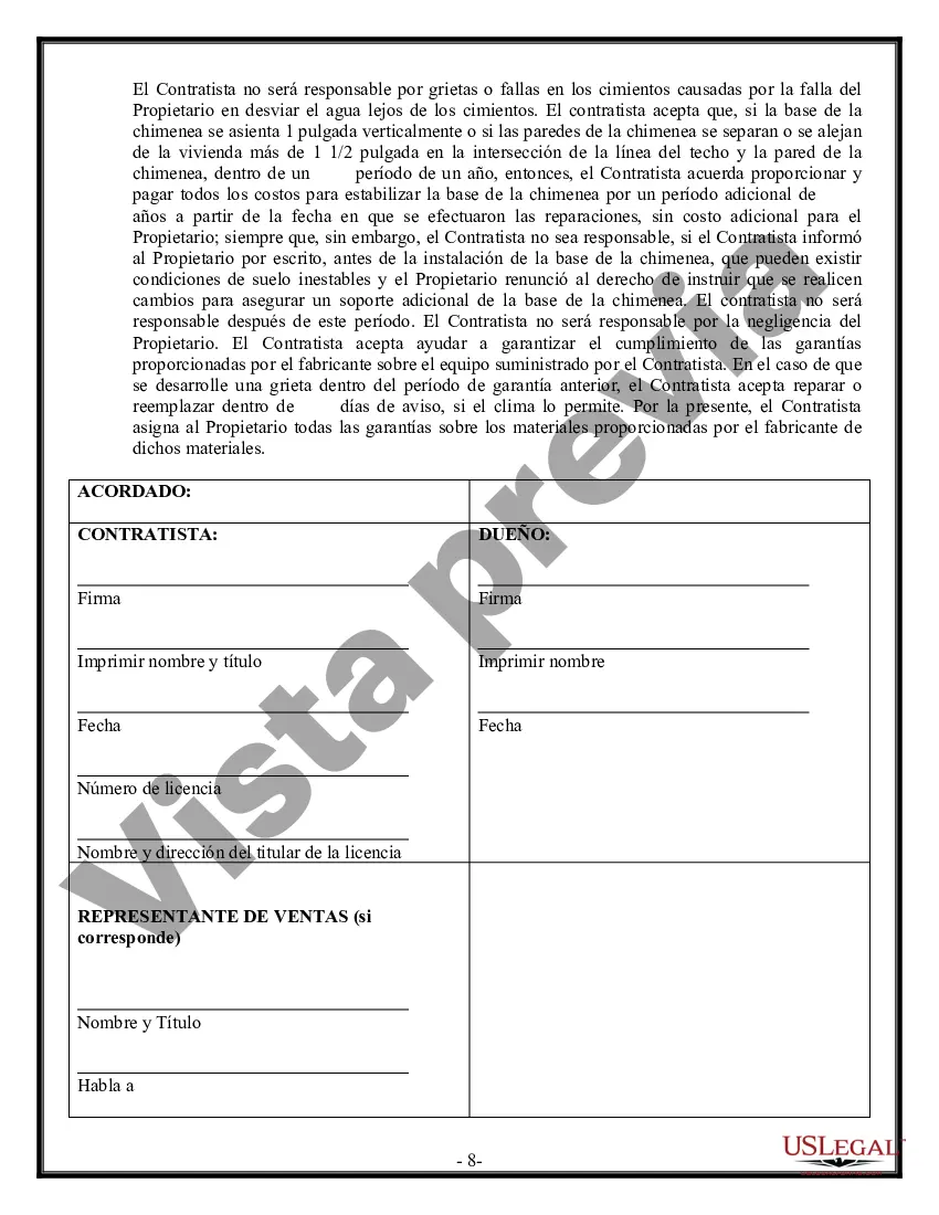 Preview Contrato de Fundación para Contratista