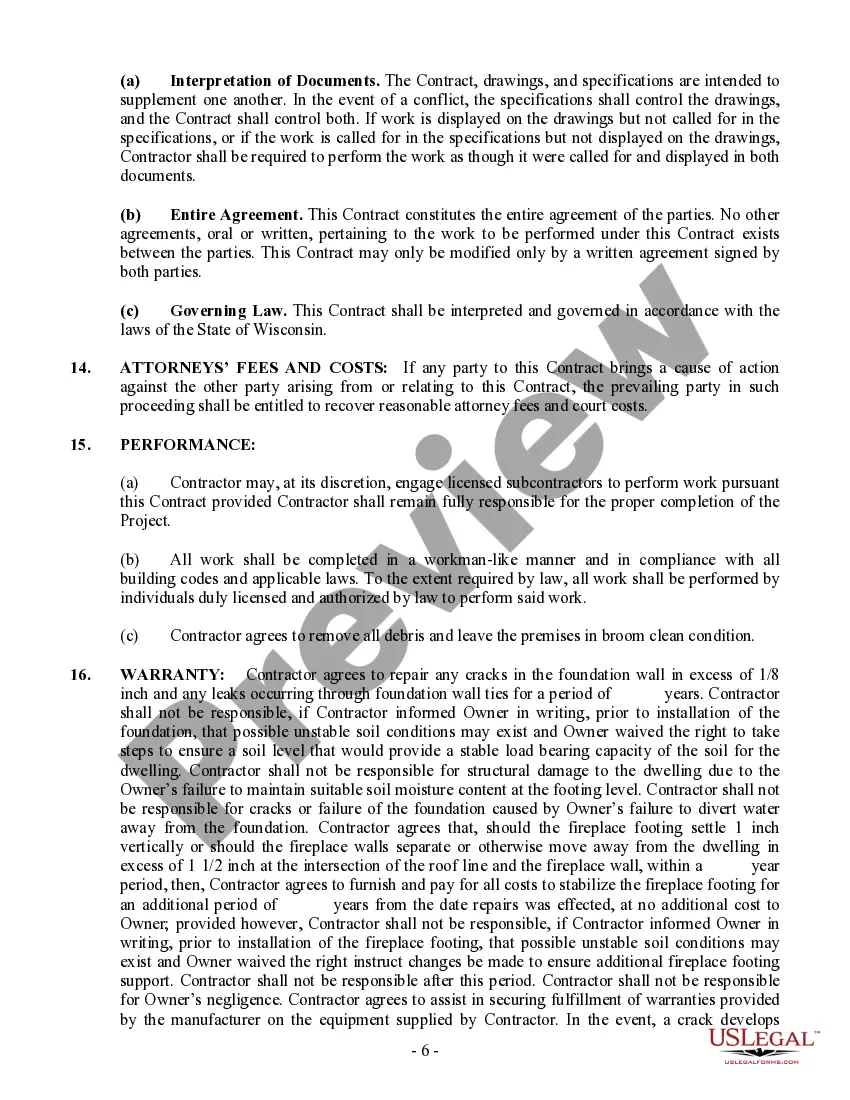 Get Foundation Contract for Contractor Preview Foundation Contract for Contractor